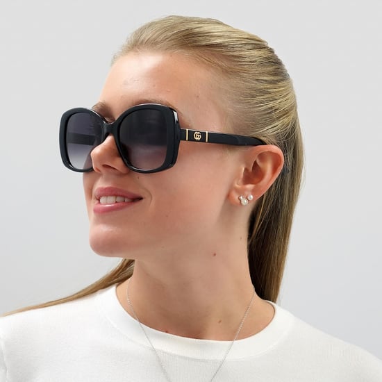 Gucci Butterfly Womens Black Grey Gradient Sunglasses - Image 6