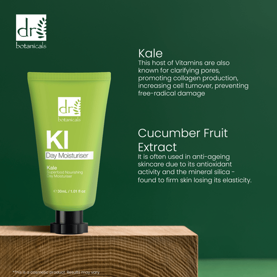 Dr. Botanicals Voedende dagcrème met boerenkool-superfood en anti-aging werking 30 ml - Image 3