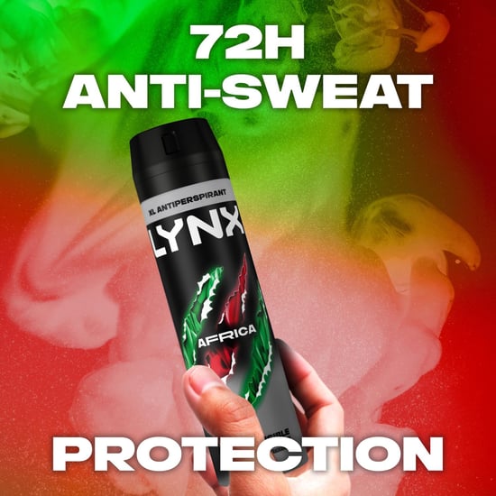 Lynx XL Antiperspirant Africa The G.O.A.T. of Fragrance Deodorant 200ml, 3 Pack - Image 5