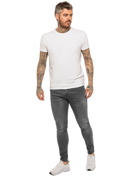 Enzo Mens Skinny Super Stretch Denim Jeans - Image 5