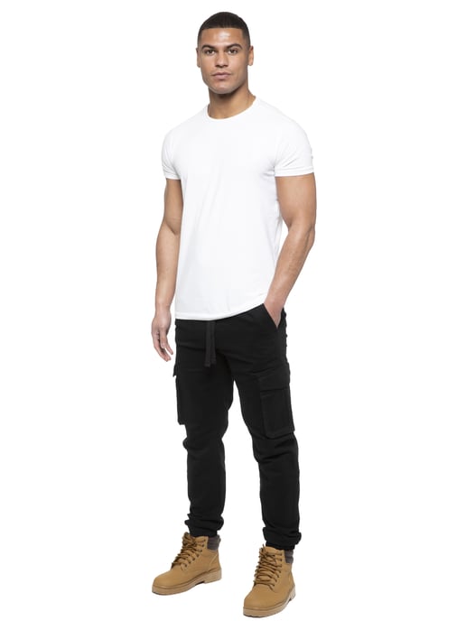 Enzo | Heren Cargo Jogger Jeans - Zwart - Image 6