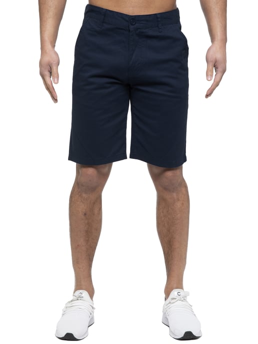 Enzo | Mens Chino Shorts In Navy - Image 3