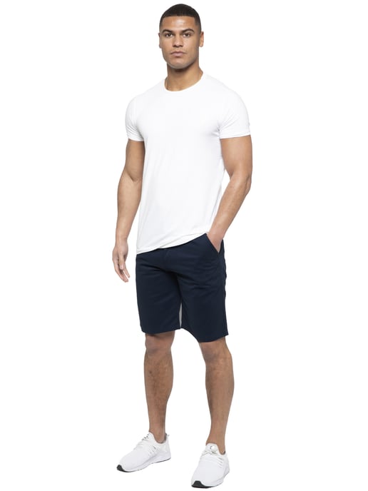 Enzo | Mens Chino Shorts In Navy - Image 6