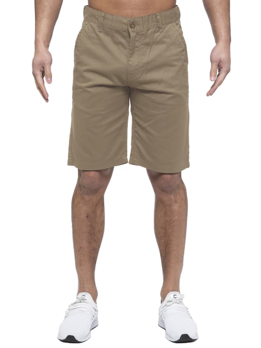 Enzo | Mens Chino Shorts In Beige - Image 3