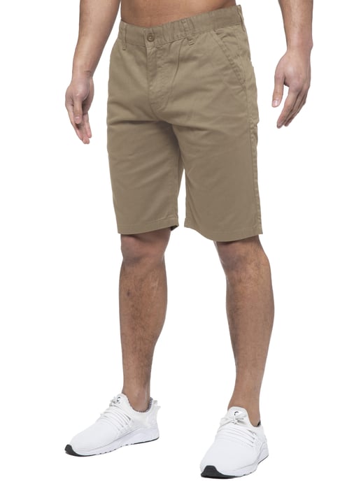 Enzo | Mens Chino Shorts In Beige - Image 4