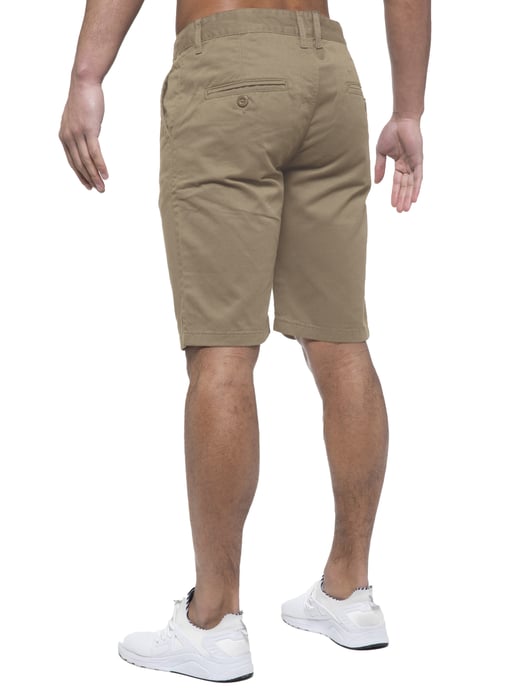 Enzo | Mens Chino Shorts In Beige - Image 5