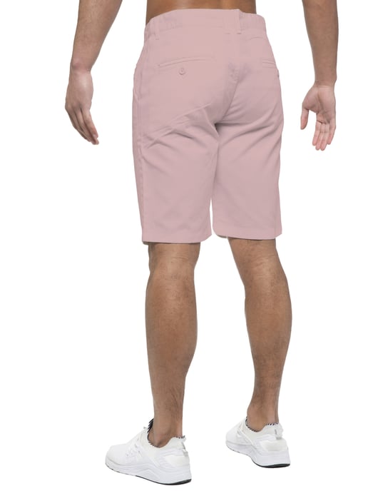 Enzo | Mens Chino Shorts In Pink - Image 4