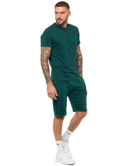Enzo | Heren Cargo Korte Broek - Groen - Image 5