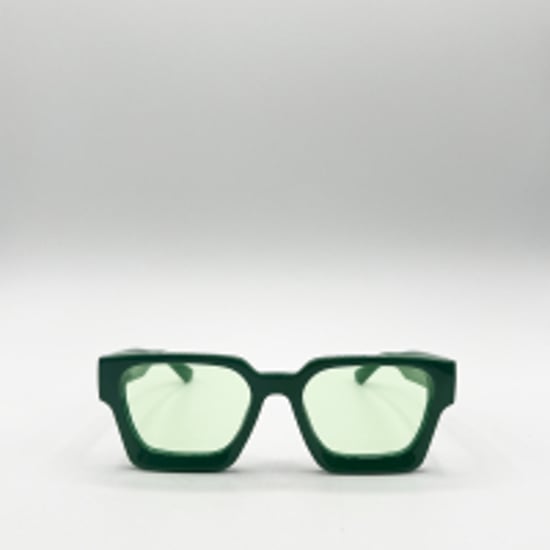 Square Retro Mint Green Sunglasses - Image 4
