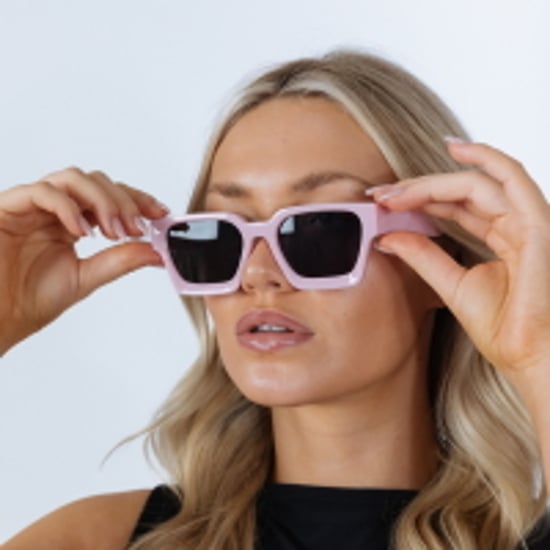 Square Retro Pink Sunglasses - Image 4