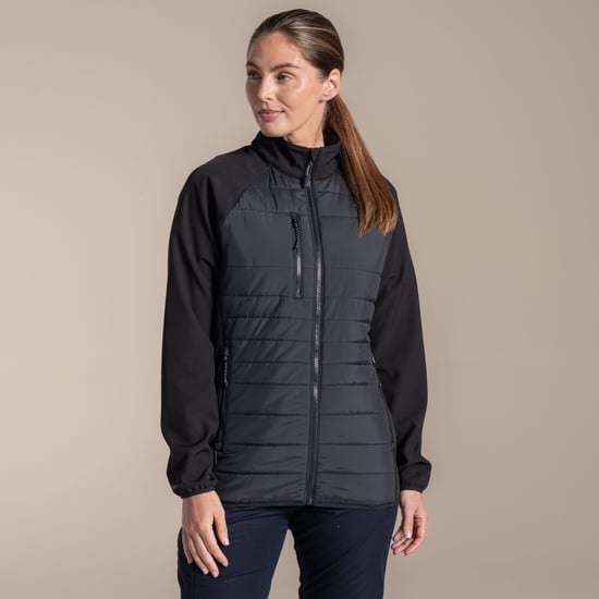 Craghoppers Womens/Ladies Expert Compresslite Hybrid Jacket (Black) - Image 1