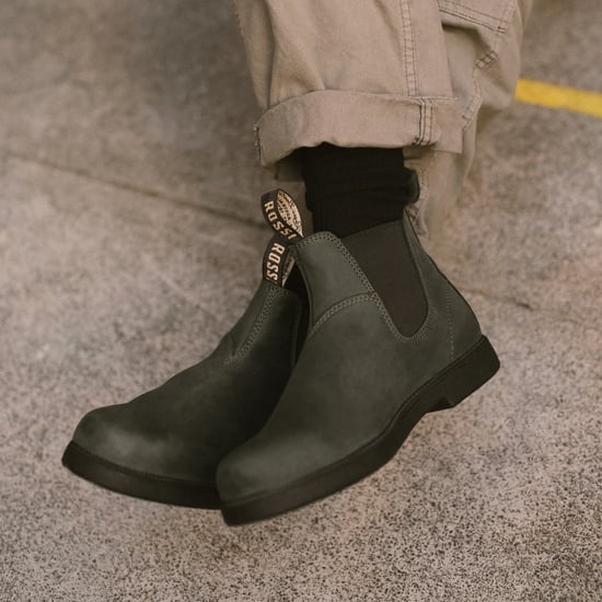 Rossi 607 Booma Moss Olive Green Leather Chelsea Boots - Image 4