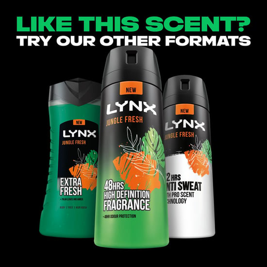 Lynx Antiperspirant Deodorant Stick 48H Odour Protection Jungle Fresh 50ml, 12pk - Image 3