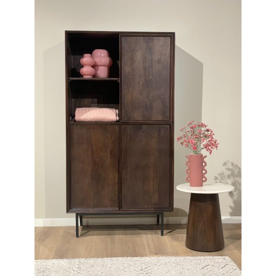 Livingfurn kabinetkast ravenstein brown 40x170x90cm - Image 4