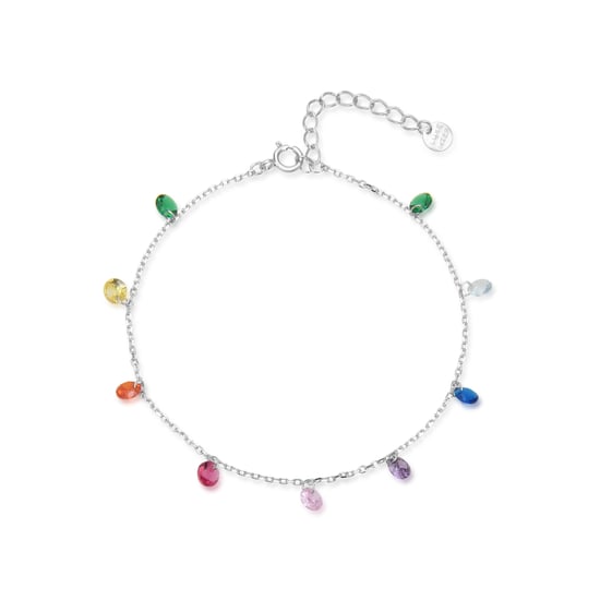 Luxenter Rolcon-armband tillverkat av 925 sterlingsilver och Multicolour Zirconia med rodiumplätering - Image 3