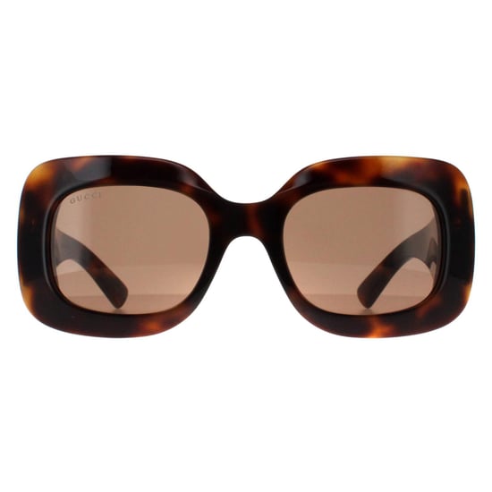 Gucci Vierkant Dames Havana met Zilver Bruin GG1695S - Image 1
