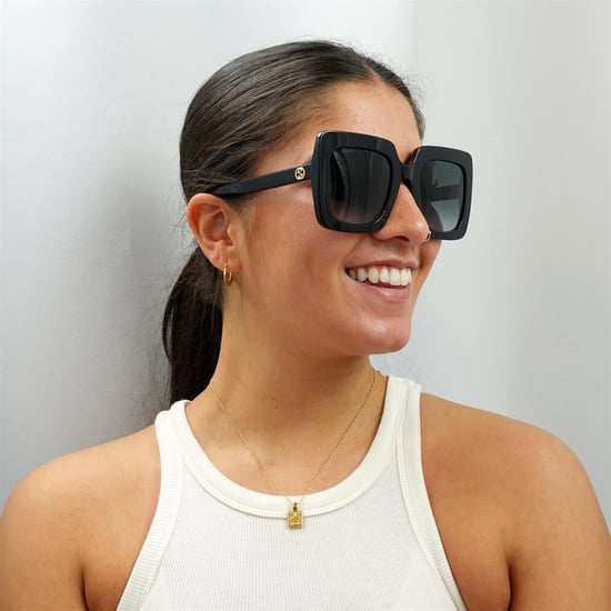Gucci Sunglasses GG0328S 001 Black Grey Gradient - Image 5