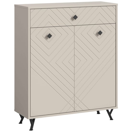 Furnilux Notities schoenenkast zandbeige mat mdf tz zandbeige melamine - Image 1