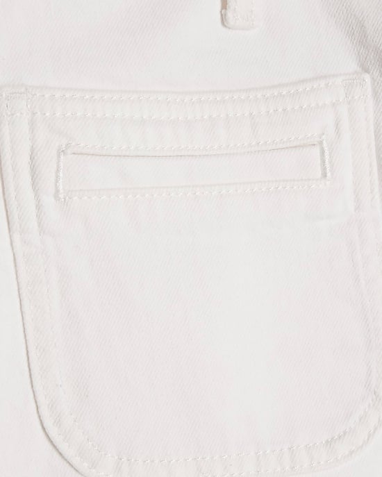 River Island Womens Cropped Jeans White High Waisted Wide Leg - Image 5
