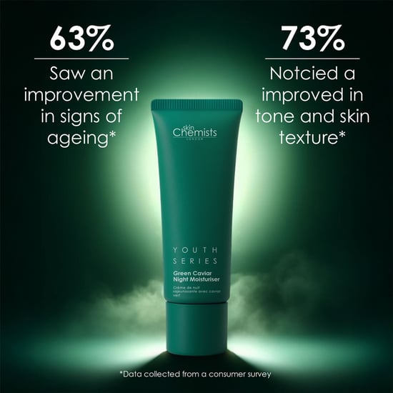 skinChemists Green Caviar Anti-Ageing Night Moisturiser 50ml for Fine Lines, Wrinkles, Dryness - Image 2