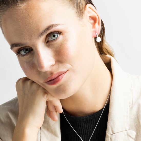 Luxenter mathzi-örhängen i 925 sterling silver och rodiumpläterad blank yta med kubiska zirkoner - Image 4