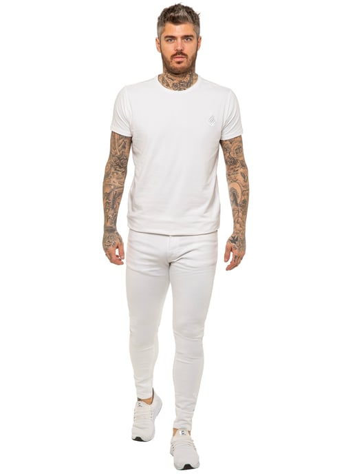 Enzo Mens Skinny Super Stretch Denim Jeans - Image 5