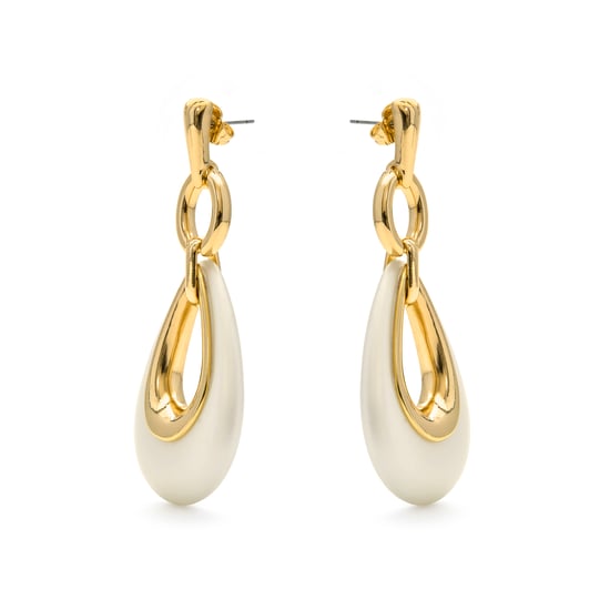 Luxenter Humola oorbellen afgewerkt in 18k geel goud - Image 3