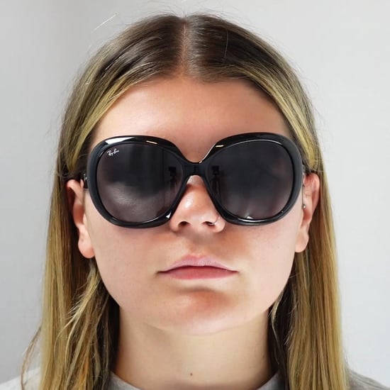 Ray-Ban Butterfly Womens Black Grey Gradient Sunglasses - Image 4
