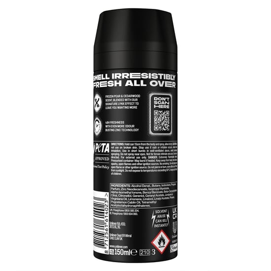 Lynx Body Spray Black 48-H High Definition Fragrance Deo For Men, 150ml - Image 6