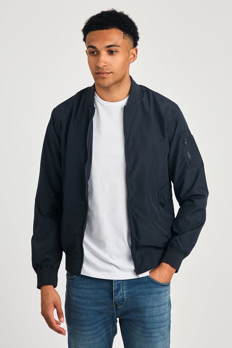 Navy Ma1 Technical Bomber Jacket - Image 1
