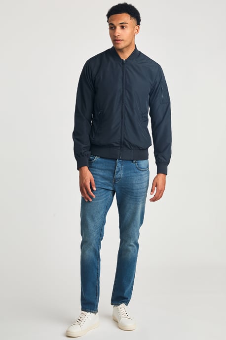 Navy Ma1 Technical Bomber Jacket - Image 3