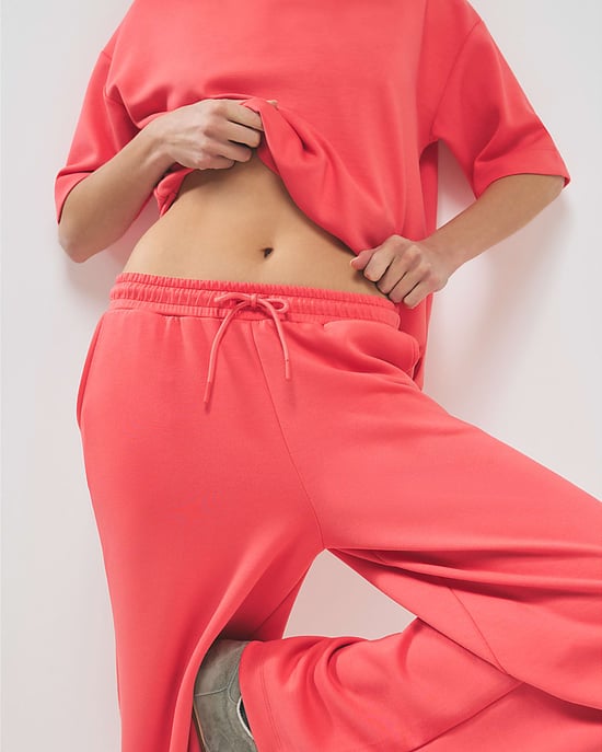 River Island Womens Joggers Orange Premium Drawstring Wide Leg - Image 2