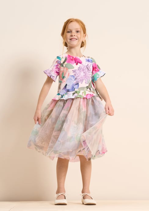 Azalea Floral Ballerina Dress - Image 2