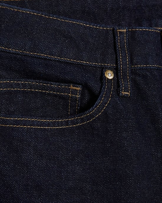 River Island Womens Barrel Leg Jeans Blue Button Zip - Image 4