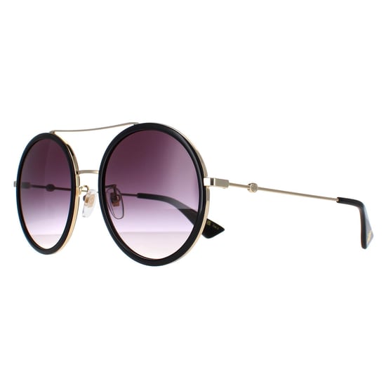 Gucci Sunglasses GG0061S 001 Black Gold Grey Gradient - Image 2