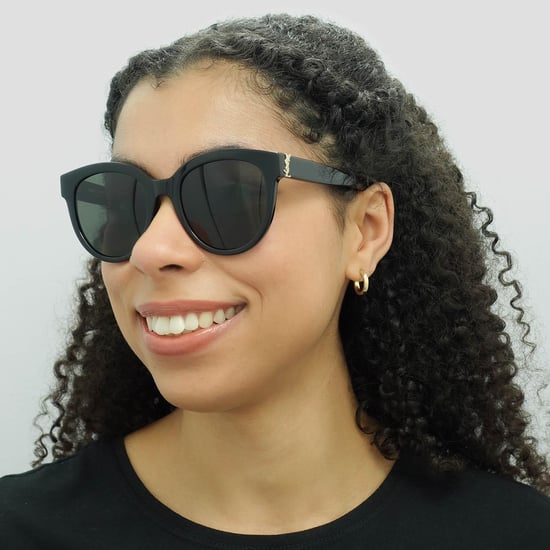 Saint Laurent Round Womens Black Grey Sunglasses - Image 6