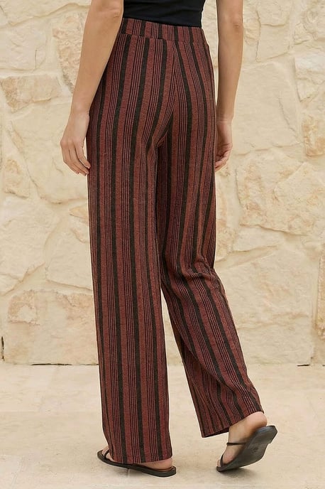 Texture Stripe Stretch Trouser - Image 3