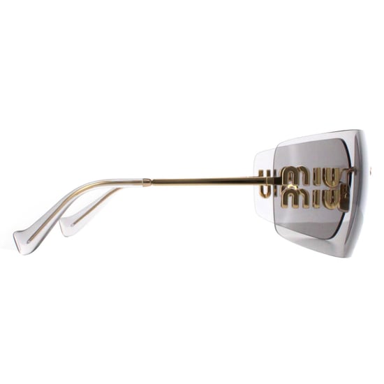 Miu Miu Rimless Womens Gold Light Grey MU54YS - Image 4