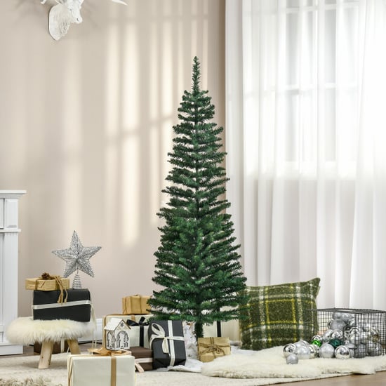 Homcom Kerstboom kunstspar smal met standaard 150cm - - Image 5