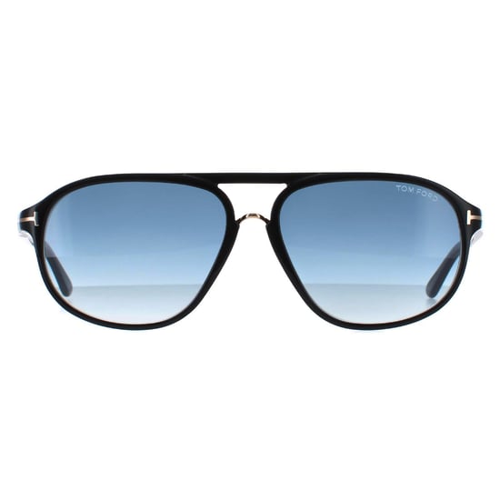 Tom Ford Solglasögon 0447 Jacob 01P Blank Svart Grön Gradient - Image 1