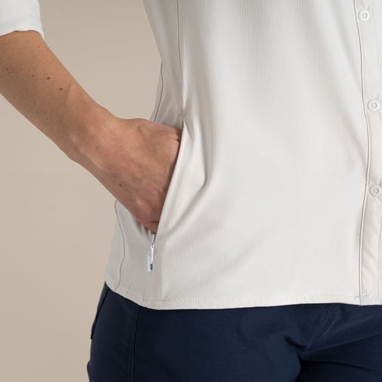 Craghoppers Womens/Ladies NosiLife Pro III Nosilife Long-Sleeved Shirt (Sea Salt) - Image 5