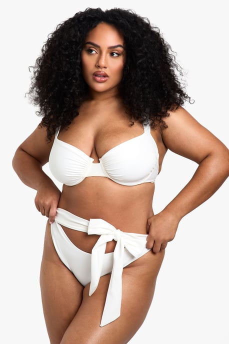 Plus Swimwear Essentials Tie High Waist Brief - Image 3