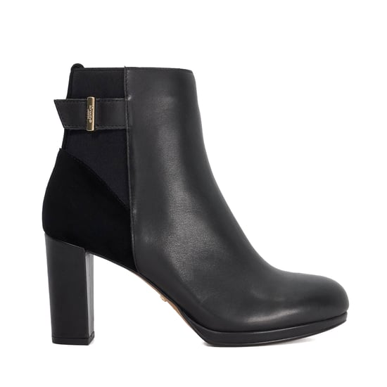 Dune Ladies Olens - Leather Buckle Detail Heeled Boots - Image 2