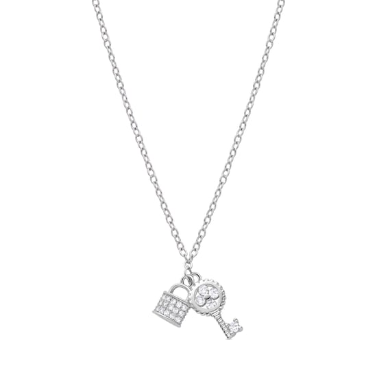 Luxenter Diao-halsband, rhodiumbelagt, med briljantklippt zirkonia - Image 1