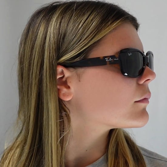 Ray-Ban Sunglasses Jackie Ohh 4101 601/T3 Shiny Black Grey Gradient Polarized - Image 5