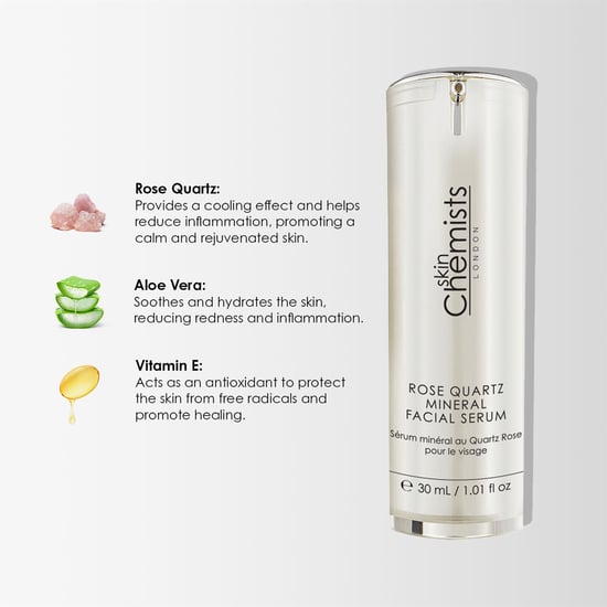 skinChemists Anti-Ageing Rose Quartz Mineral Facial Serum 30ml for Fine Lines, Wrinkles, Dullness - Image 2