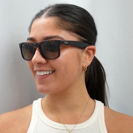 Ray-Ban Sunglasses Justin 4165 710/13 Rubber Light Havana Brown Gradient 51mm - Image 6