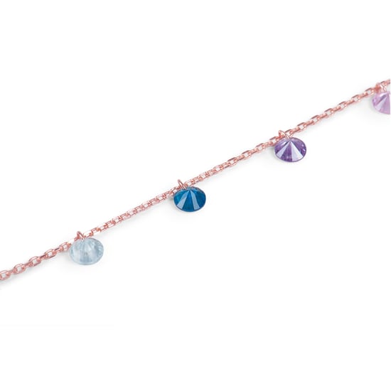 Luxenter Rolcon bracelet in 925 sterling silver and multicoloured zirconia with 18K rose gold plated finish - Image 5