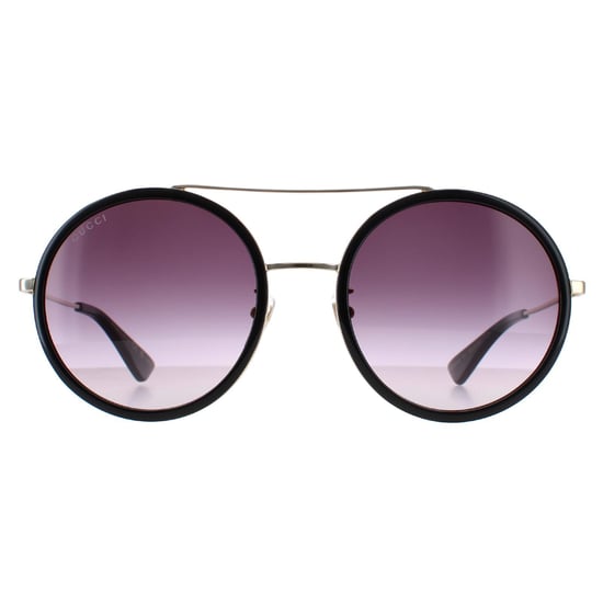 Gucci Sunglasses GG0061S 001 Black Gold Grey Gradient - Image 1