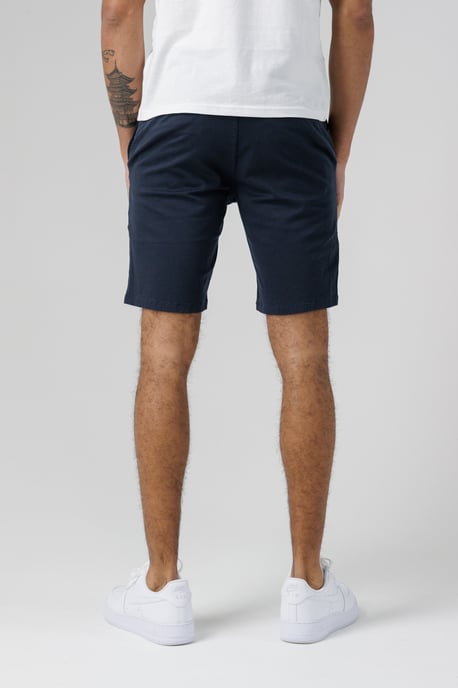 Navy Organic Cotton Slim Fit Chino Shorts - Image 2